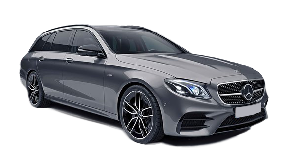 Mercedes-Benz E53 AMG executive sedan in a premium rental fleet