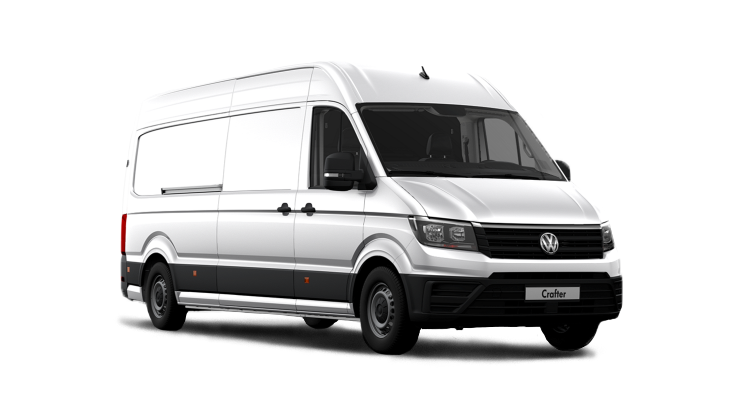 Volkswagen Crafter large white commercial van